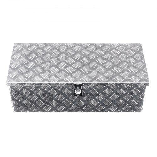 Verktygslåda för lastbilsflak, 76.2x33x24.4 cm, silver, förvaringslåda i aluminium