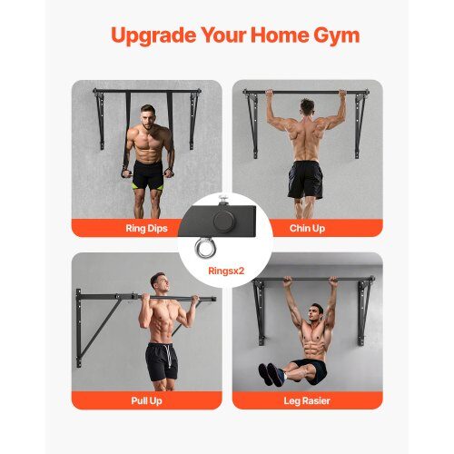 Pull Up Bar, 127,6x81,2x78,7 cm, Svart, Stål