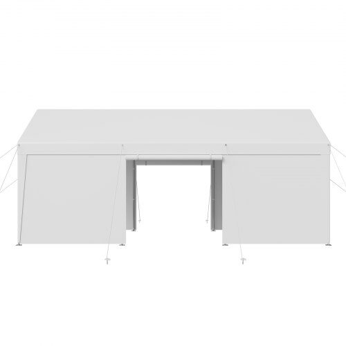 Carport, 365x609x302 cm, Vit, Stålram Carport, 365x609x302 cm, Vit, Stålram