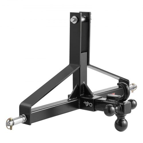 Dragkrokadapter, 66x16.5x45 cm, Svart, Kraftig stål