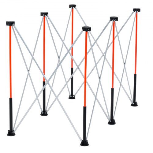 Sammenklappeligt arbejdsbord, 126,7x66,5x86,7 cm, bærbar, aluminium