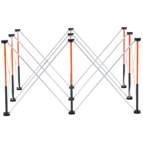 Sammenklappeligt arbejdsbord, 126,6x66,5x73,3 cm, opbevaringstaske, aluminium