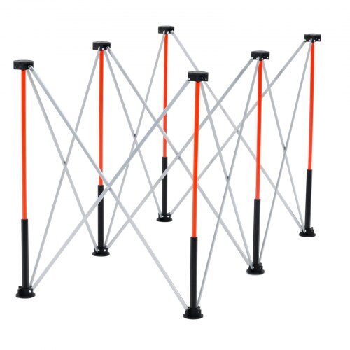 Sammenklappeligt arbejdsbord, 126,6x66,5x73,3 cm, opbevaringstaske, aluminium