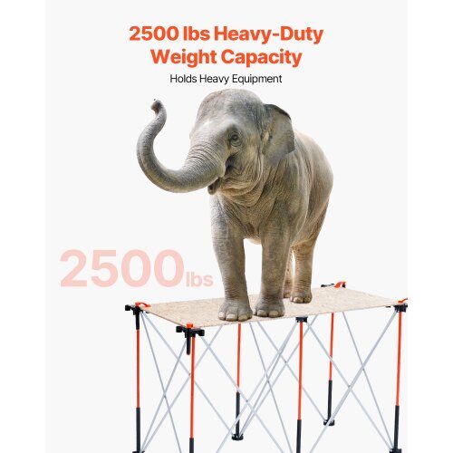 Sammenklappeligt arbejdsbord, 126,6x66,5x73,3 cm, opbevaringstaske, aluminium