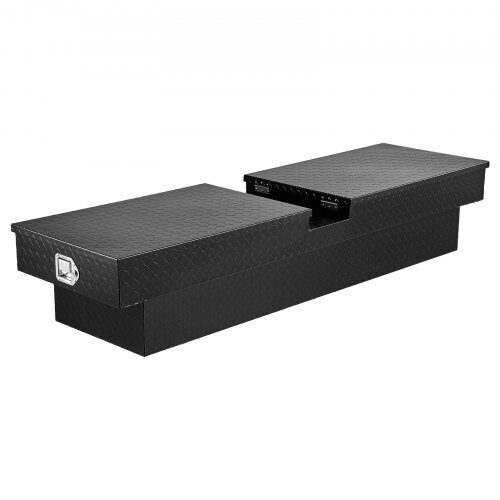 Verktygslåda för lastbil, 177.1x50.7x33.1 cm, svart, aluminiumförvaring