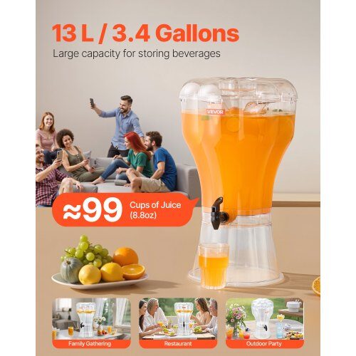 Dryckesdispenser, 35x54 cm, Transparent, Plast
