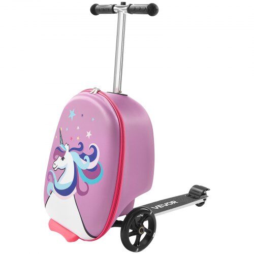 Ride-on kuffert, 20L, 33x28x52 cm, Lilla, Scooter