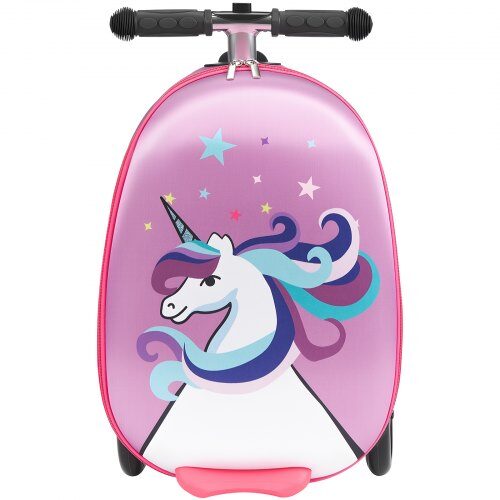 Ride-on kuffert, 20L, 33x28x52 cm, Lilla, Scooter