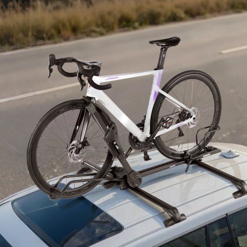 Takcykelhållare, 167x28x103 cm, Svart, Fällbar Aluminium