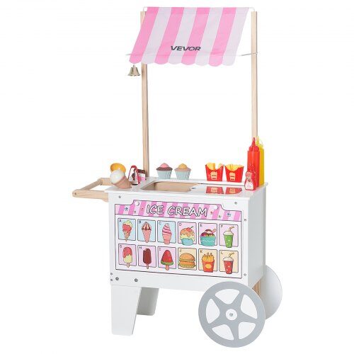Glassvagn för barn, 74.7x35x122 cm, Förvaring, Trä Glassvagn för barn, 74.7x35x122 cm, Förvaring, Trä