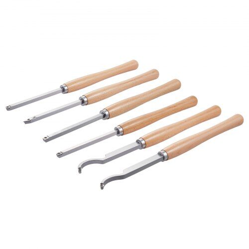 Träsvarvverktygssats, 472x217x46 mm, Trä, 6-delars set Träsvarvverktygssats, 472x217x46 mm, Trä, 6-delars set