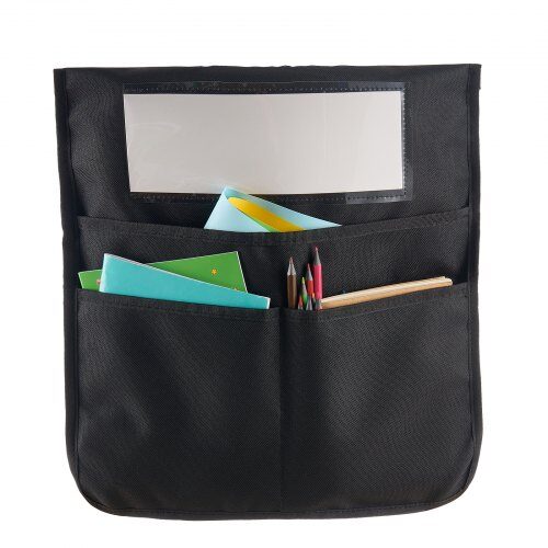 Stoleryg organizer, 35.6x38 cm, Sort, Stof