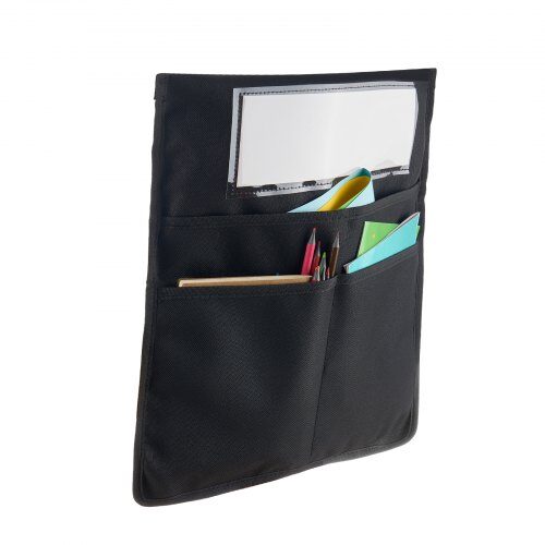 Stoleryg organizer, 35.6x38 cm, Sort, Stof