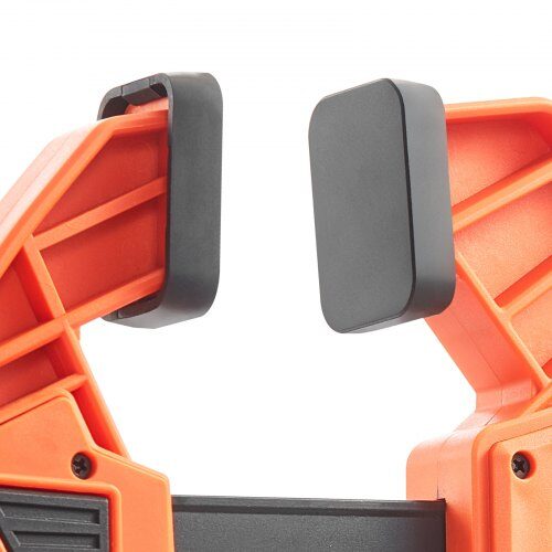 Skruvtvinge, 2-pack enhands tving/spännare, 53x24.1x3.5 cm, orange, plast och kolstål