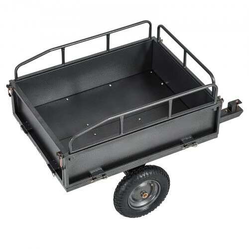 Havevogn, 142x76x70 cm, Stål, Robust trailer til haven