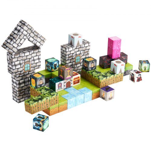 Magneettiset rakennuspalikat hautausmaan zombit -setti, 25x25x25 mm, monivärinen, STEM-lelu Magneettiset rakennuspalikat hautausmaan zombit -setti, 25x25x25 mm, monivärinen, STEM-lelu