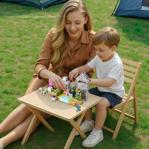 Magnetiske Byggeklodser Kirkegårdszombier Sæt, 25x25x25 mm, Flerfarvet, STEM Legetøj