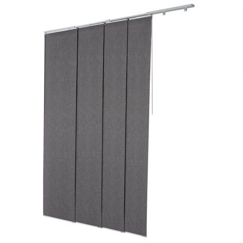 Panelgardiner, 218x243 cm, mörkgrå, mörkläggande tyg Panelgardiner, 218x243 cm, mörkgrå, mörkläggande tyg
