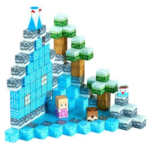 Magneettiset rakennuspalikat Glacier Castle -setti 20x20x20 mm, STEM, muovi