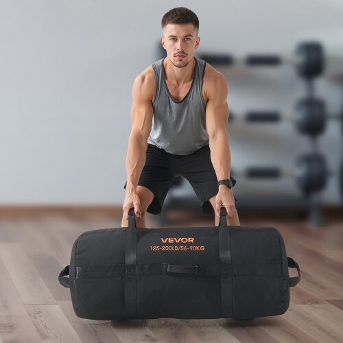 Träningssäck 90x41x41 cm Svart Justerbar Fitness Träning