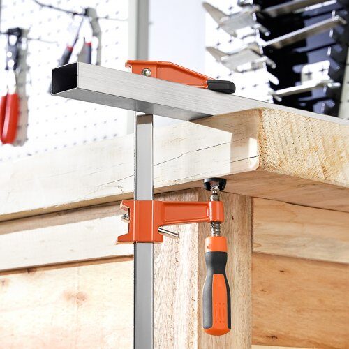 Puristuspihdit, 2 kpl, 61 cm avaus, 71x11x2.5 cm, oranssi, valurauta ja hiiliteräs