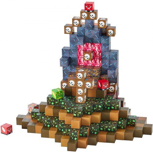 Magnetiska byggklossar Mörkt Slott Set, 20x20x20 mm, STEM-leksak