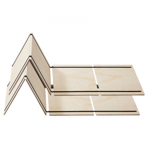 Bunkie Board, 180x130x1 cm, ljusbrun, träbas för madrass