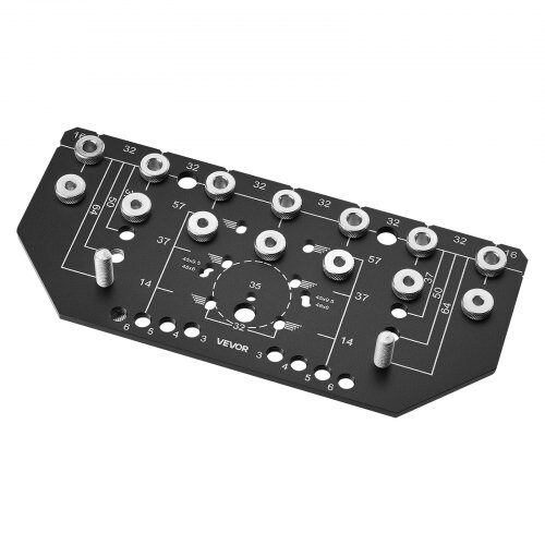 Hylla Pin Jig och Gångjärnsjigg, 22.3x10x0.5 cm, Aluminiumlegering