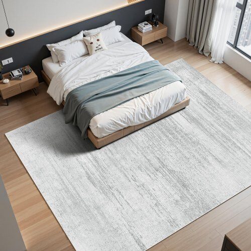 Alueellinen matto 304,8x426,7 cm harmaa, pestävä, liukumaton, pehmeä matto