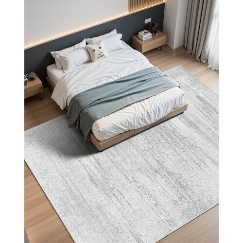 Alueellinen matto 304,8x426,7 cm harmaa, pestävä, liukumaton, pehmeä matto