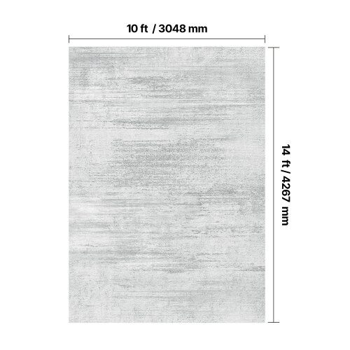 Alueellinen matto 304,8x426,7 cm harmaa, pestävä, liukumaton, pehmeä matto