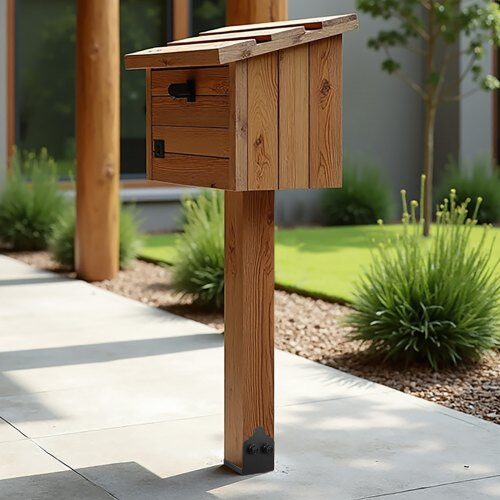 Søjlebeslag, 150x141x157 mm, Sort, Kulstofstål