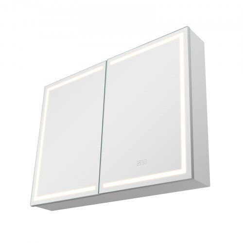 Medicinskåp, 60x80x13 cm, Spegel, LED, Förvaring Medicinskåp, 60x80x13 cm, Spegel, LED, Förvaring