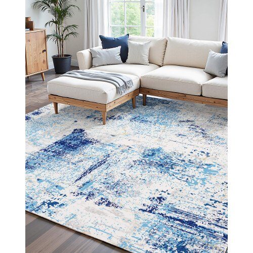 Matto, 152x213 cm, sininen, pestävä
