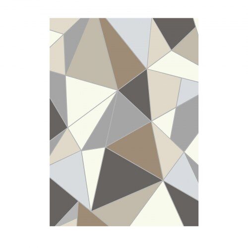 Alue matto 152x213 cm hiilenharmaa, pestävä liukumaton matto