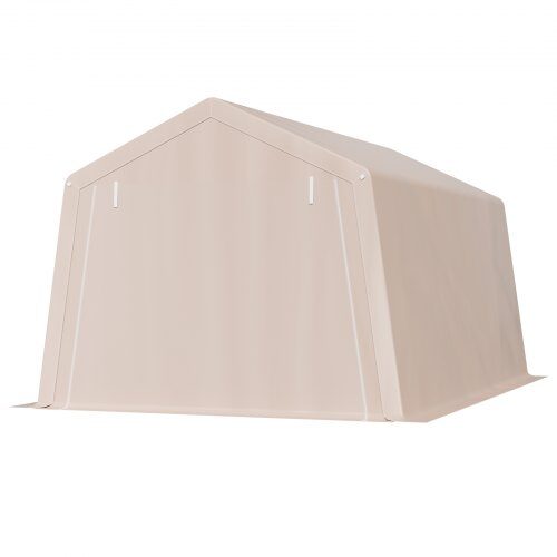 Utomhusförråd, 305x458x246 cm, Beige, Vattentätt takskydd Utomhusförråd, 305x458x246 cm, Beige, Vattentätt takskydd