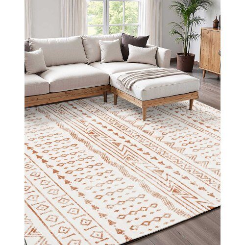 Alue matto 183x274 cm beige, pestävä, liukumaton