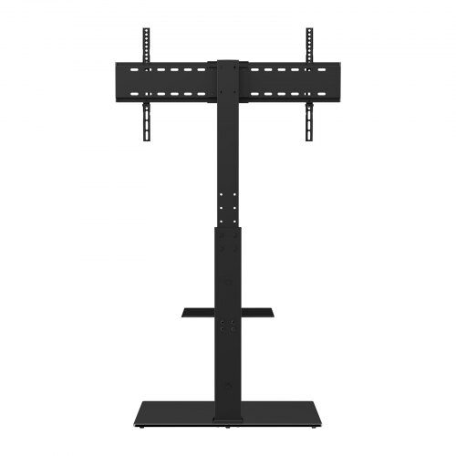 TV-bord, Drejeligt højt TV-bord 70x40x140 cm, Justerbart, Hærdet glas