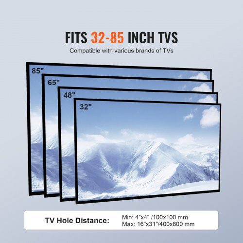 TV-bord, Drejeligt højt TV-bord 70x40x140 cm, Justerbart, Hærdet glas