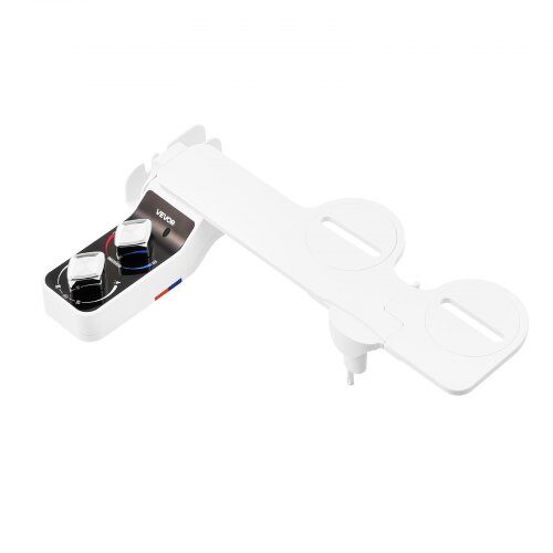 Bidet-tillsats, 40x27.5x8.5 cm, Justerbart vattentryck, Dubbla munstycken