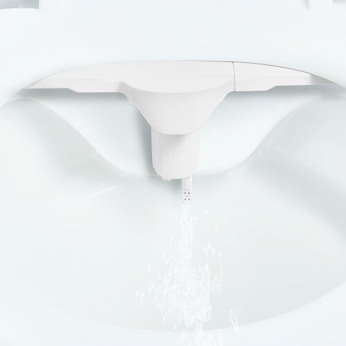 Bidet-tilbehør, 40x27.5x8.5 cm, Justerbart vandtryk, Dobbelte dyser