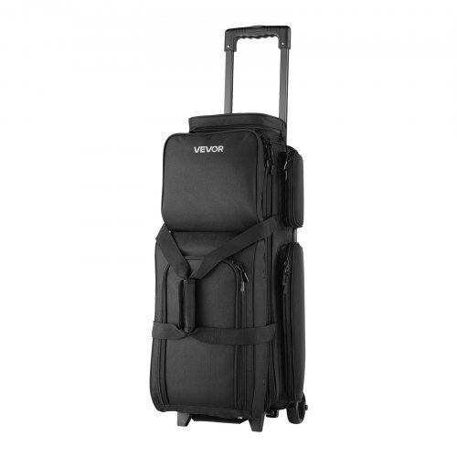 Bowlingkugletaske, 79x32x39 cm, Sort, 600D Oxfordstof