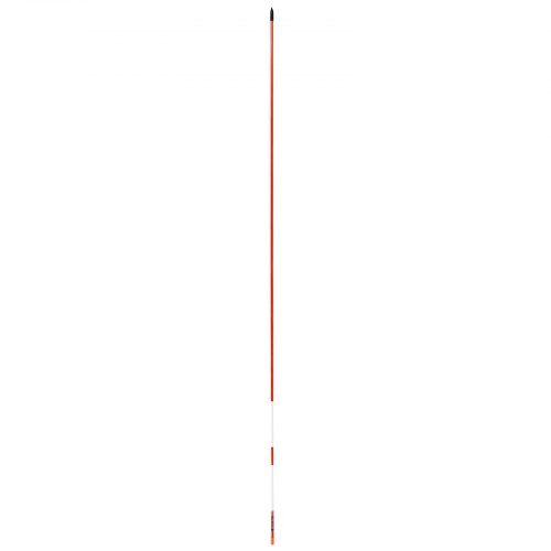 Indkørselsmarkører, 183x0,8 cm, Orange, Glasfiber