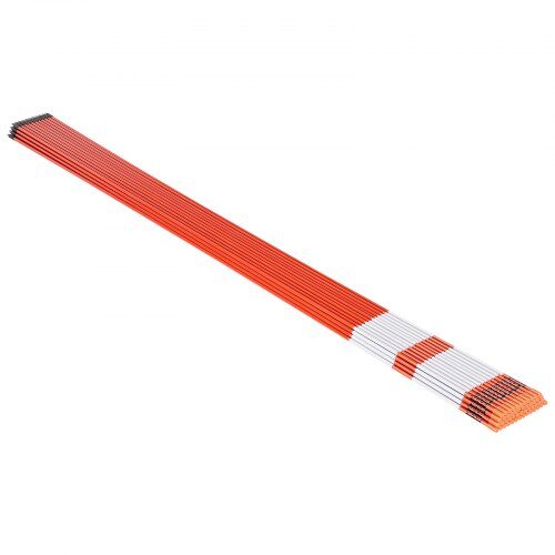 Indkørselsmarkører, 183x0,8 cm, Orange, Glasfiber