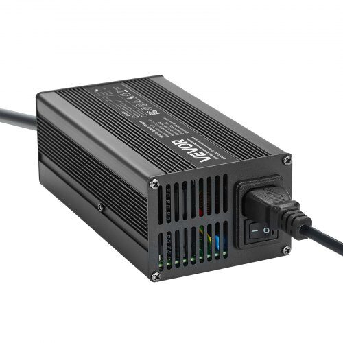Batteriladdare, 12V 20A LiFePO4 Smart Laddare, AC-DC, LED-indikator, Aluminiumlegering