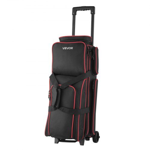 Bowlingkugletaske, 79x32x39 cm, Sort, 600D Oxfordstof