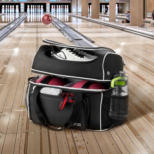 Bowlingkugletaske, 40x31x45 cm, Sort, Opbevaring