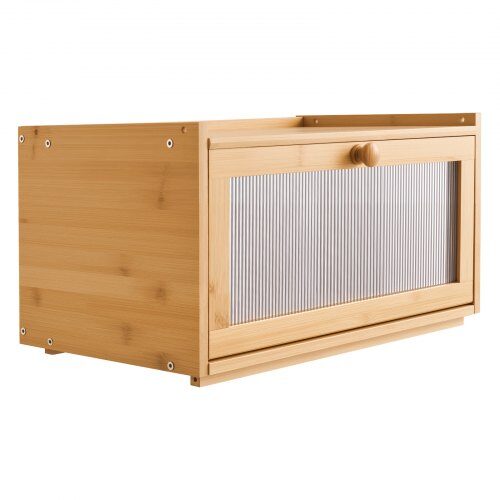 Leipälaatikko, 40x25x22 cm, luonnollinen, bambupuu