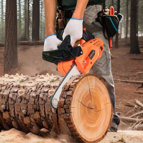 Kædesav, 25 cc benzinkædesav, 30.5 cm, orange, træskæring