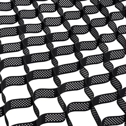 Grusgaller, 520x270 cm, 10 cm djup, genomsläpplig uppfartstabilisering, HDPE